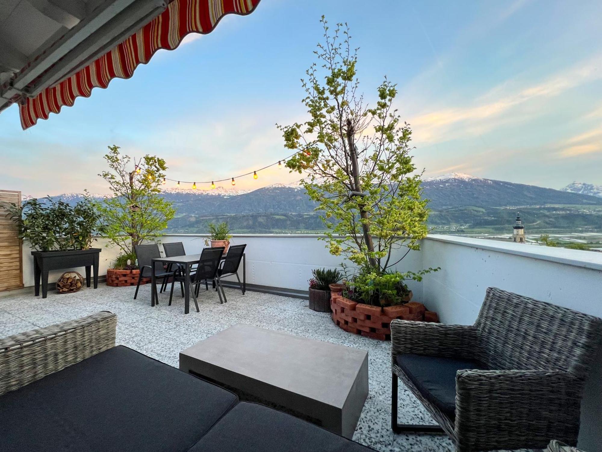 شقة Sunny Mountain Loft - Terrace & Garden Thaur المظهر الخارجي الصورة